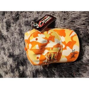 Chase Authentics Orange Camouflage NASCAR Hat - New with Tags